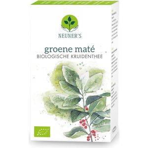 Neuner's Bio Groene Maté thee, Puur Natuurlijk - 1 doosje x 20 theezakjes, biologische kruidenthee van 100% Mate blaadjes.