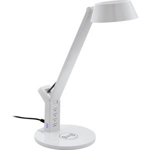 EGLO Banderalo Tafellamp - LED - Qi lader - 40,5 cm - Wit - Dimbaar
