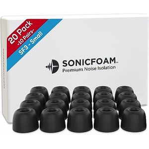 Oordopjes van traagschuim - Hoogwaardige Geluidsisolatie voor In-Ear Koptelefoons, 20 Stuks