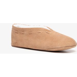 Thu!s leren dames Spaanse sloffen cognac - Maat 36 - Pantoffels - Echt leer