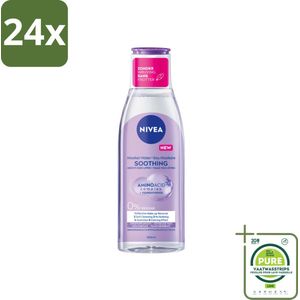 NIVEA - Micellair Water - Gevoelige Huid - Anti-Restant - Verwijdert Waterbestendige Make-up - 200 ml - Voordeelverpakking - 24 stuks - Micellair water - Reinigingswater