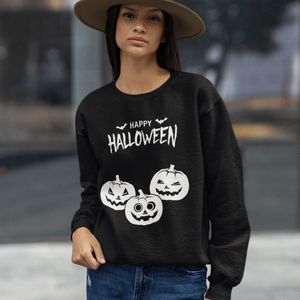 Halloween Trui - Happy Halloween Pumpkins (MAAT L - UNISEKS FIT) - Halloween kostuum voor volwassenen - Dames & Heren