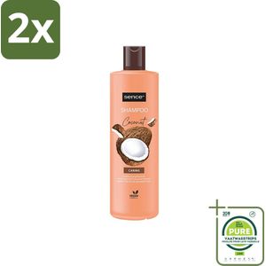 Sence - Coconut - Shampoo - Verzorgend - 400 ml - Voordeelverpakking - Voordeelverpakking - 2 stuks - Kokos shampoo - Verzorgend shampoo