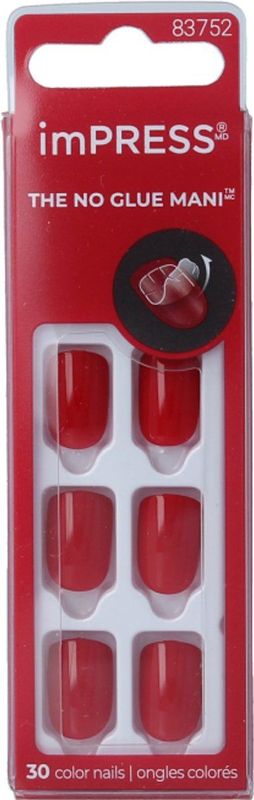 imPRESS Color - Reddy Or Not - Kunstnagels - 30 stuks