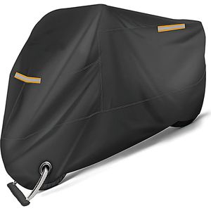 GOODEVN Premium Motorhoes 210D Oxford - Waterdicht & UV-bestendig (245x105x125cm) | Universeel Pasvorm voor Alle Motoren & Scooters | Binnen- en Buitengebruik