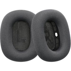 kwmobile Vervangende Oorkussens Voor Apple AirPods Max Oorkussens - Verbeterde Kwaliteit - Noise Cancelling Oorkussens in donkergrijs
