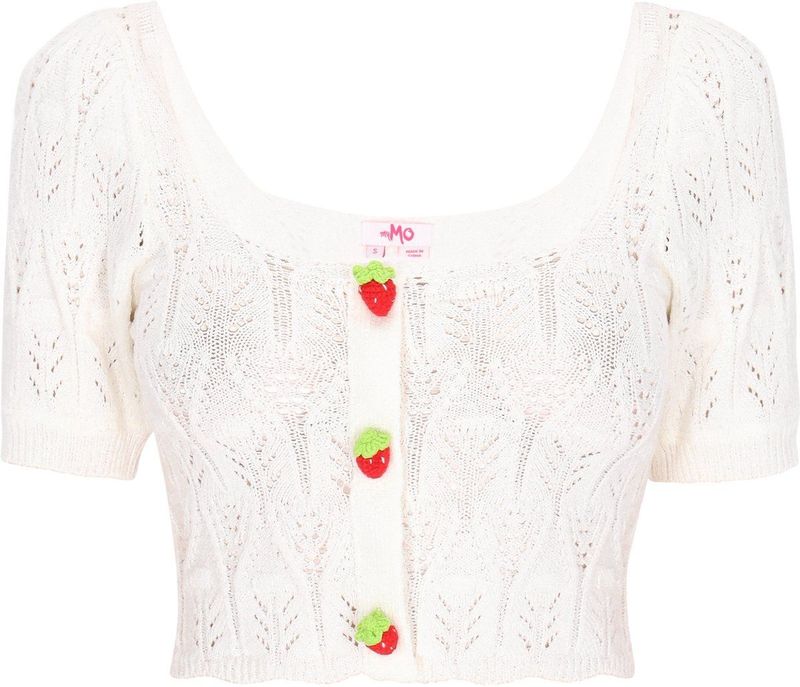 myMo - Top - Korte Mouwen - Ajourmotief - Lente-Zomercollectie