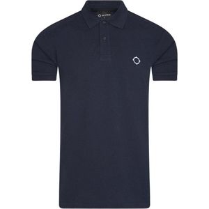 Ma.Strum Pique Polo Blauw  Heren maat L