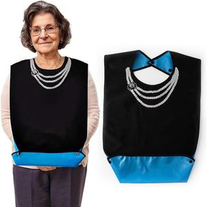 Waterdichte en herbruikbare eetslab voor volwassenen - Wasbare kledingbeschermer voor eten - Eén maat - Gemakkelijk schoon te maken