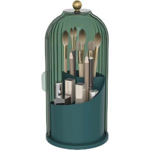 Make-up borstelhouder met stofdichte cover en 360 graden rotatie - Organiseer je cosmetica