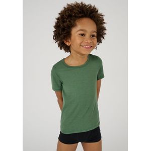 Damart - T-shirt met korte mouwen van microvezel Thermolactyl Sensitive - Kinderen - Groen - 14 JAAR