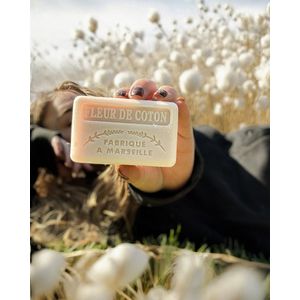 4x Savon de Marseille Zeep – Fleur de Coton – 100% Plantaardig – Handgemaakt in Frankrijk – 4 x 125g