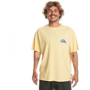 Quiksilver Take Us Back Logo T-shirt Met Korte Mouwen Geel L Man