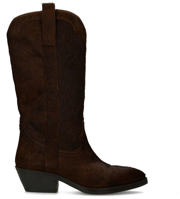 Sacha - Cowboylaarzen - Bruin - Suède met Snake Details