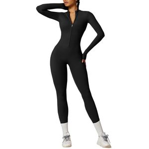Dames Yoga Jumpsuit - Sportpak met Rits en Slim Fit
