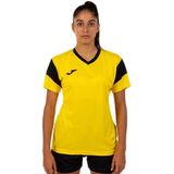 Joma - Phoenix Set - Geel - Korte Broek en T-shirt - V-hals - Korte Mouwen