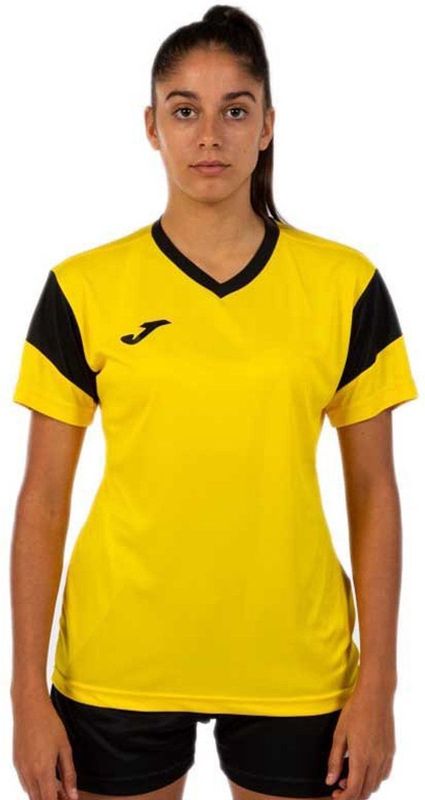 Joma - Phoenix Set - Geel - Korte Broek en T-shirt - V-hals - Korte Mouwen