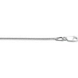 The Jewelry Collection Ketting Slang Rond 1,4 mm - Zilver