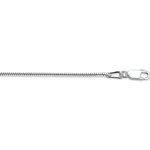 The Jewelry Collection Ketting Slang Rond 1,4 mm - Zilver