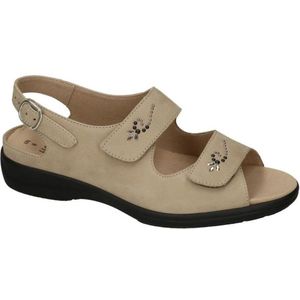 Solidus -Dames - taupe - sandalen - maat 38