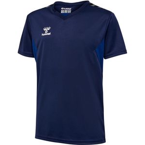 Hummel - Authentic - Functioneel Shirt - Navy / Ultramarine Blauw / Zwart / Wit