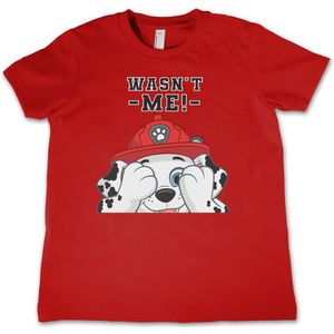 Paw Patrol Kinder T-Shirt Wasn't Me Kids Tee NIC-12-PP007-DTF538 Red-4 Jahre