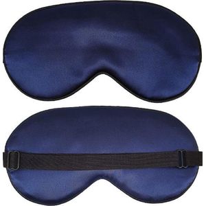 Slaapmasker Extra Zacht Satijn - Blauw - Thuis - Verduisterend - Onderweg - Vliegtuig - Festival - Slaapcomfort - oDaani