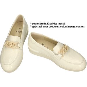 Solidus -Dames - cr�Ème - ballerina's & mocassins - maat 42
