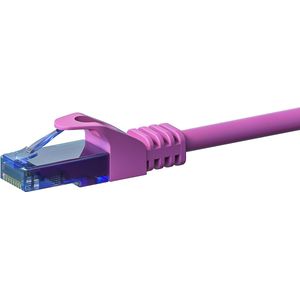 Danicom UTP CAT6a patchkabel / internetkabel 0,50 meter roze - 100% koper - netwerkkabel