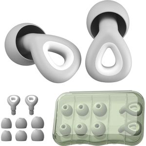 Geluidsreducerende Oordoppen - Heldere Spraak - Bescherming tegen Omgevingsgeluiden - Voor Werk, Ouderschap & Gevoeligheid - Grijs - 1 Paar​