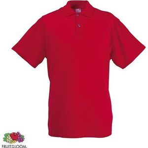 Fruit of the Loom poloshirt - heren - Red - S