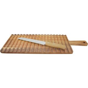 Dagelijkse Kost Snijplank - Set van broodplank en broodmes - Acaciahout