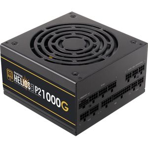PC ATX3.0 Voeding Intern 1000 Watt GOLD Volledig Modulair – 80Plus GOLD 1000W PSU Computer Power Supply Sleeved Cables - 6x 6+2 PIN aansluiting voor videokaart en 12VHPWR 12+4 PIN - ATX12V v3.0 Compatible - Gamdias HELIOS P2-1000G