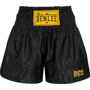 Benlee Thai Short Sportbroek - Maat XL  - Mannen - zwart/geel
