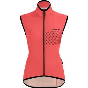 Santini Windstopper Mouwloos Waterafstotend Dames Roze Zwart - Guard Nimbus Wind And Rain Proof Vest For Women Granatina - XS