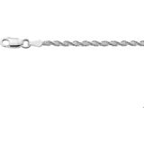 Zilveren Armband koord 2 1002171 18 cm