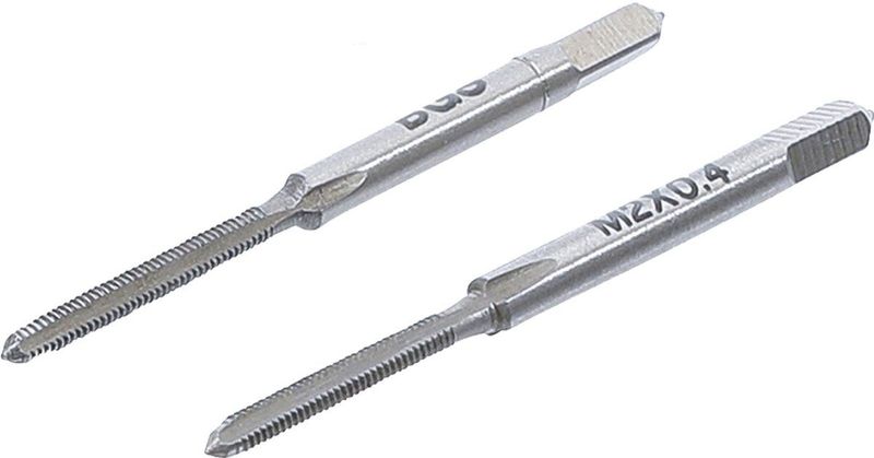 BGS - 1900-M2X0,4-B - Voor- en Aftap - 2 stuks - Gereedschapsstaal - M2 x 0,4