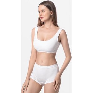 Hipster dames Micro Modal gepareld ivoor