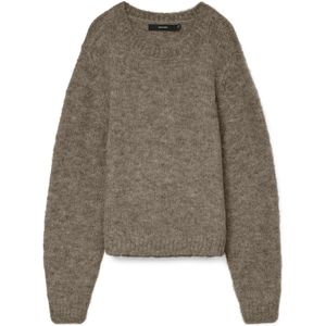 Vero Moda - Vmnovah Ls O-neck - Trui - Fossil/melange - Dames