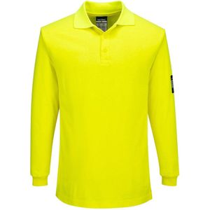Portwest - Modaflame FR805 - Vlamvertragend Poloshirt - Geel - Lange Mouw