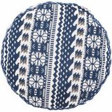 #DoYourYoga - Yoga kussen - »Vishnu« - rond meditatiekussen met bio-organische boekweit schalen vulling - H:15cm, diam.30cm - Style (1)