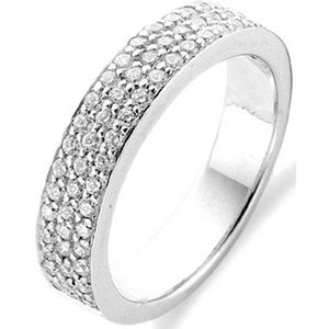 TI SENTO Dames Ring - 925 zilver - Zirconia wit - Maat 17.25 mm / maat 54 - 1401ZI