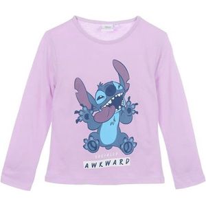 Disney Stitch - longsleeve shirt Stitch - paars - maat 110/116