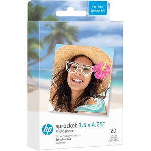 HP Sprocket - 20-Pack - Instant Printpapier - Geschikt voor enkel de 3x4 Printer