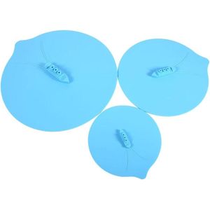 Cover Mok Cup Deksel Potdeksel voor Stoomschip Blauw - 3-delige Set Mok Deksels - .