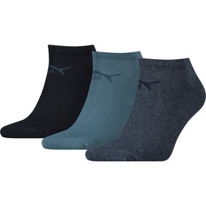 PUMA Sneakersokken Unisex 3-Pack Denim Blue - Maat 35-38