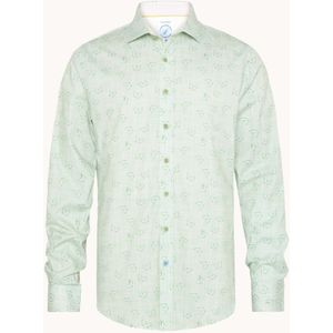 A Fish Named Fred - Overhemd - Light Green - Lange Mouw - Katoen