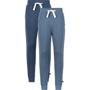 Minymo Joggingbroek Jongens Katoen Blauw 2-delig Mt 80