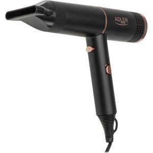 Adler - AD 2278 - Haardroger - Zwart - Ionisatie Technologie - 2 Blaastrappen