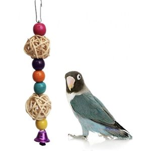 Speelgoed voor Vogels - Hout met Belletje - Dwergpapegaai/Papegaai